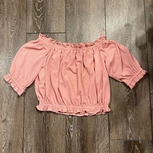 Express off the shoulder crop top